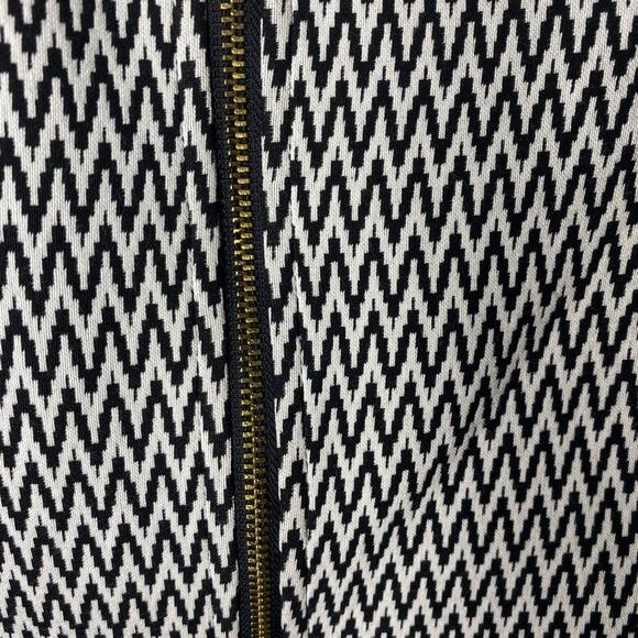 Calvin Klein Zippered Front Blazer Size 6P Black & White Tailored Petite - Picture 5 of 14